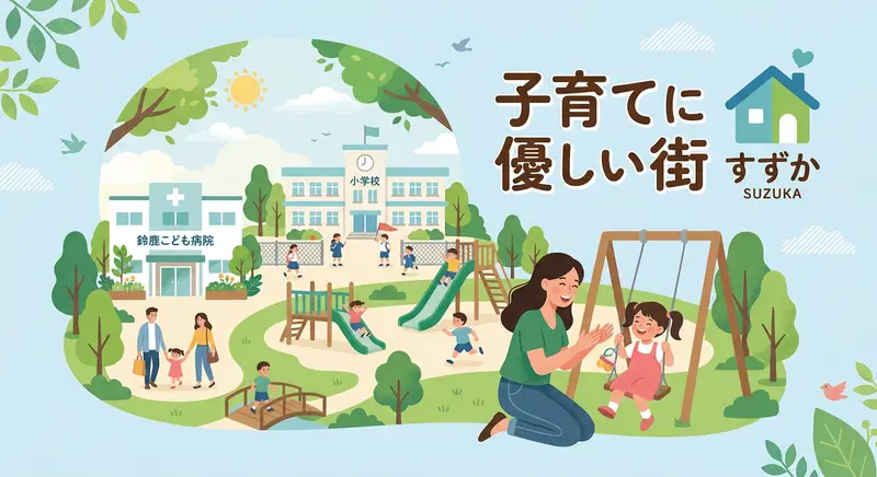 鈴鹿市の子育て環境イメージ